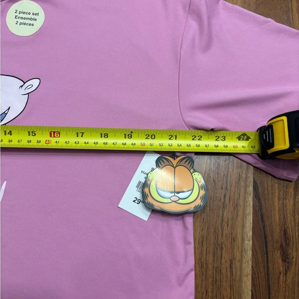 Nickelodeon Pink Garfield Pajama Set - Picture 7 of 9
